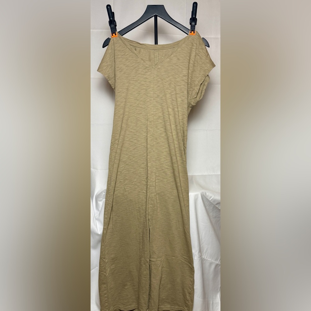 Universal Thread Tan Maxi Shirt Dress